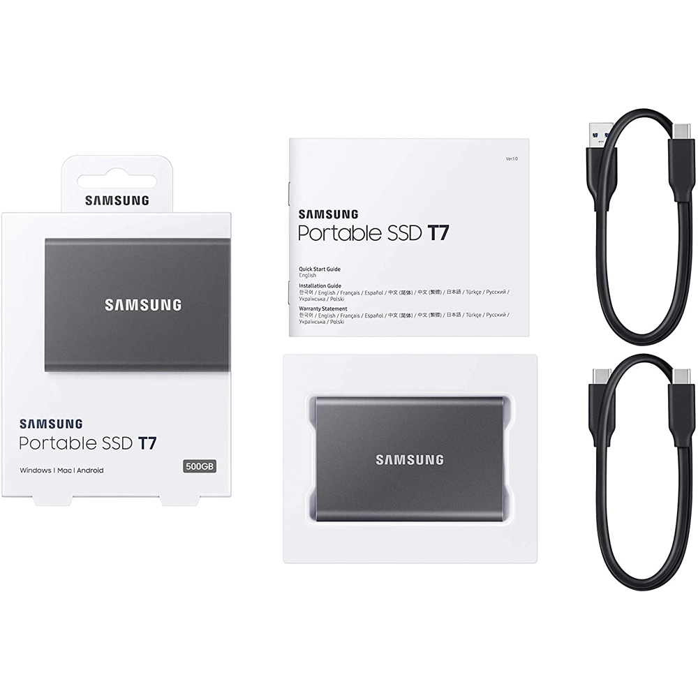 Ổ cứng di động SSD 1TB Samsung T7 1050MB/s MU-PC1T0 - Ảnh 5